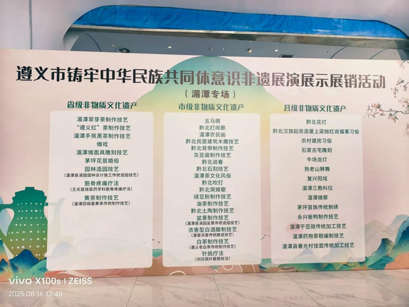 The Intangible Cultural Heritage Exhibition, Performance and Sales Event to Consolidate the Sense of Community of the Chinese Nation in Zunyi City (3)
